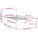  Okvir za krevet od masivne borovine smeđa boja meda 90 x 200 cm | Eponuda.com