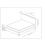 Hanah home deluxe set 160 x 200 v2 grey (dvostruki dušek, baza i uzglavlje)
