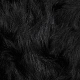  Lažni Ovčji Tepih Crna 80 x 120 cm Poliester | shoptok.hr