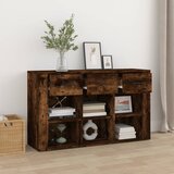  Komoda boja dimljenog hrasta 100x30x59,5 cm konstruirano drvo | shoptok.hr