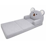  Koala 2-in-1 Reclining Sofa Armchair for Children Soft Plush Gray | Shoptok.si