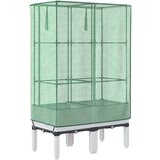 vidaXL Povišena gredica s pokrovom za staklenik 80 x 40 x 140 cm | shoptok.hr