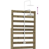 Vanjski tuš 225 cm Impregnirano borovo drvo i nehrđajući čelik | shoptok.hr
