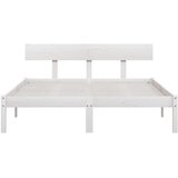  Okvir za krevet masivna borovina bijeli 150 x 200 cm bračni | shoptok.hr