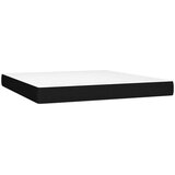 vidaXL Box spring postelja z vzmetnico črna 180x200 cm blago | Shoptok.si