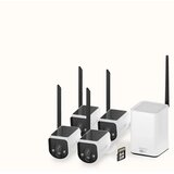 Swann MR4KSD4 MaxRanger4K brezžični varnostni sistem, 4K UHD, 4x kamera, 1x snemalna enota, WIFI HaLow, TrueDetect+, APP, Sony STARVIS, Night2Day snemanje, mikrofon, zvočnik, IP66, +microSD - - Bonajo | Shoptok.si