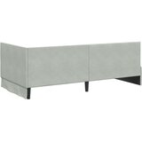  Kutni okvir kreveta Svijetlo siva 100 cm x 200 cm Baršun | shoptok.hr