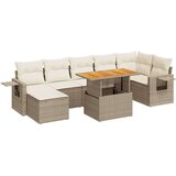  8-dijelni set vrtnih sofa od poliratana s jastucima bež | shoptok.hr