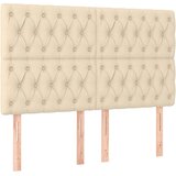 Krevet s oprugama i madracem krem 140x200 cm od tkanine | shoptok.hr