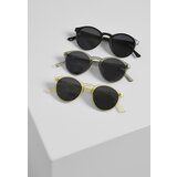 Urban Classics Sunglasses Cypress 3-Pack Black/Light Grey/Yellow | shoptok.hr