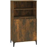 vidaXL Visoka omara dimljen hrast 60x36x110 cm inženirski les, (20653913) | Shoptok.si