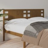  Uzglavlje smeđa boja meda 126 x 4 x 100 cm od masivne borovine | shoptok.hr