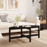  Stolić za kavu crni 118 x 63 x 45 cm od masivne borovine | shoptok.hr
