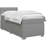  Boxspring krevet s madracem Svjetlosiva 90 x 190 cm Tkanina | shoptok.hr