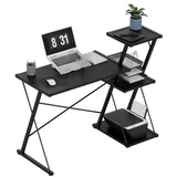 3.5 Crni radni stol s policama 116 cm
