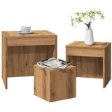 vidaXL Uklapajući stolići boja hrasta artisan 3 kom konstruirano drvo | shoptok.hr