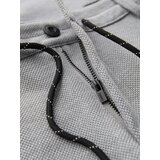 Ombre Men's knitted pants with elastic waistband - light grey | Shoptok.si