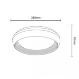 Solea 110 plafonska svetiljka 24/48W cct crna dim | Eponuda.com