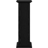 vidaXL stalak za izlaganje s prostorom za pohranu Crni hrast 31x30x90 cm Drvo | shoptok.hr