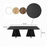 Hanah home Klub sto Mushroom 180x40x42cm Crni | Eponuda.ba