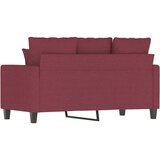  Dvosjed od tkanine crvena boja vina 120 cm | Shoptok.si