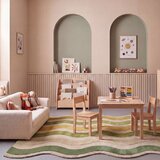 Flair Rugs Zelena/v naravni barvi ročno tkana volnena preproga 140x200 cm Cascade Wool – | Shoptok.si
