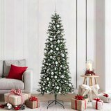 vidaXL Umestno božično drevo med 300 LED Zelena 86 x 86 x 210 cm | Shoptok.si