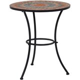 vidaXL Bistro mizica z mozaikom oranžna/siva 60 cm keramika Cene