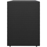  Vrtni ormarić za pohranu crni 100 x 55 5 x 80 cm od poliratana | shoptok.hr