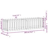  Povišena vrtna gredica 200x50x50 cm od masivne duglazije | shoptok.hr