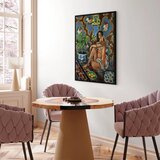  Slika - Henri Matisse – Decorative Figure on Ornamental Ground 80x120 U crnom drvenom okviru | shoptok.hr