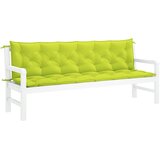  Jastuk za vrtnu klupu jarkozeleni 200x(50+50)x7 cm od tkanine | shoptok.hr