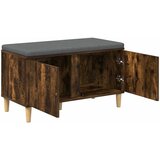  Klupa za hodnik s jastukom Dimljeni Hrast 80 x 38 x 46 cm | shoptok.hr