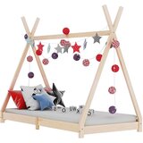 vidaXL Okvir za dječji krevet od masivne borovine 70 x 140 cm Cijene