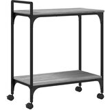 Furnova Kuhinjski voziček siva sonoma 60,5x31x72,5 cm inženirski les, (21951232) | Shoptok.si