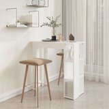  Barski stol s policom bijeli 102 x 50 x 103 5 cm od iverice | shoptok.hr