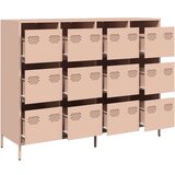 vidaXL Komoda roza 135x39x103,5 cm hladno valjano jeklo | Shoptok.si