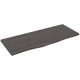 vidaXL Stenska polica temno siva 100x40x2 cm obdelana trdna hrastovina, (20650617) Cene
