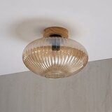PLAFONSKA svetiljka MILOU WOOD 1xE27/15W/230V hrast/dimljeno bež prečnik 29 cm | Eponuda.com