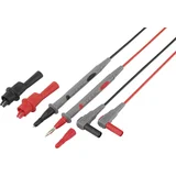 TL 88-4 varnostni merilni kabel\, komplet lamelni vtič 4 mm testna špica 1.80 m črna\, rdeča 1 set, (20422930)