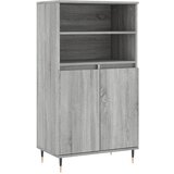  The Living Store Visoka omara siva sonoma 60x36x110 cminženirski les - Visoka Omarica, (21444872) | Shoptok.si