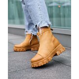Resti Women's flat heeled boots in camel Leffoi | ePonuda.com