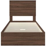 Krevet s od storage Smeđi hrast 90 x 190 cm Konstruirano drvo | shoptok.hr