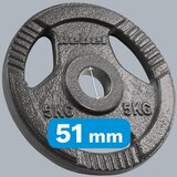 Rebel Active olimpijski set utega od lijevanog željeza 4x5 kg, rupa 51 mm, ploča s ručkama | shoptok.hr