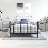 The Living Store Nočna omarica 2 kosa siva sonoma 40x42x56 cm inženirski les - Nočna Omarica, (21434859) | Shoptok.si