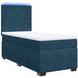 Box spring krevet s madracem plavi 100x200 cm baršunasti | Eponuda.ba