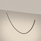 Thoro Črna aluminijasta LED viseča svetilka ALVAR &amp;ndash; Slike