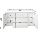 P & B Komoda Vera, Črna | Shoptok.si
