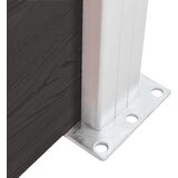 PANEL za ogradu WPC 175 x 105 cm crni | shoptok.hr
