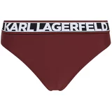 Karl Lagerfeld Bikini donji dio burgund / crna / bijela